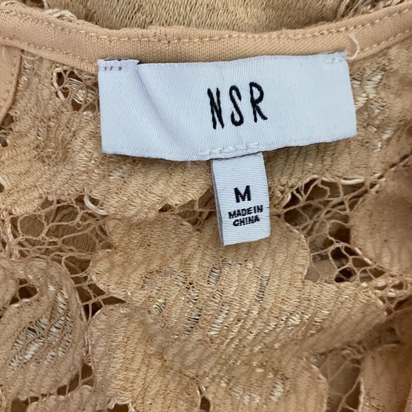 NSR Beige Lace Midi Dress - Picture 11 of 13